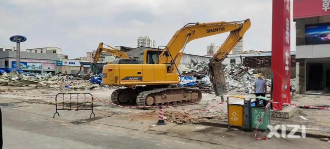 惠州河南岸汽車(chē)大市場(chǎng)拆除，未來(lái)將建設(shè)公園與停車(chē)場(chǎng)